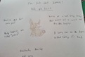 Kashvika (aged 7) and her drawing of bunny facts 