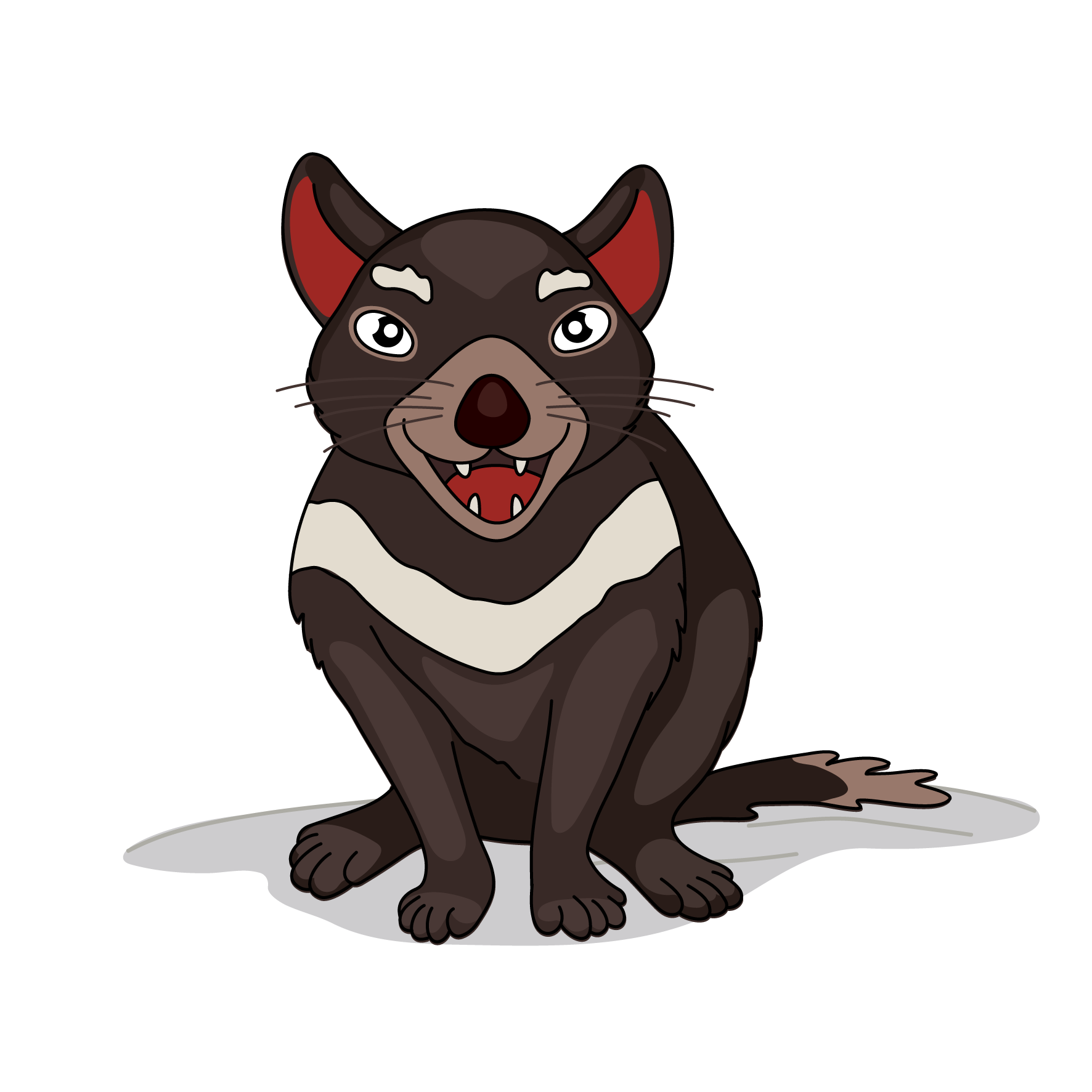 cartoon tasmanian devil eating